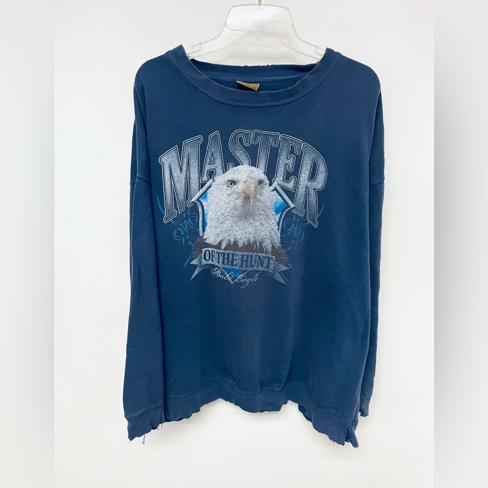 Vintage American Outdoors Distressed Men’s‎ Bald Eagle Crewneck Sweatshirt